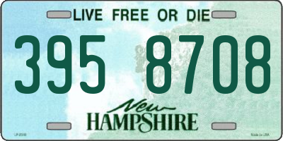 NH license plate 3958708