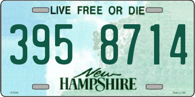 NH license plate 3958714