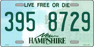 NH license plate 3958729