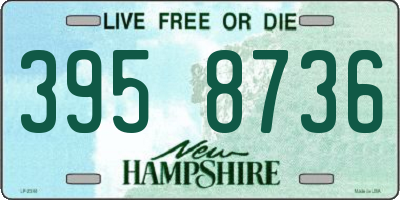 NH license plate 3958736