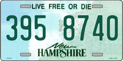 NH license plate 3958740