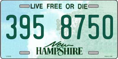 NH license plate 3958750