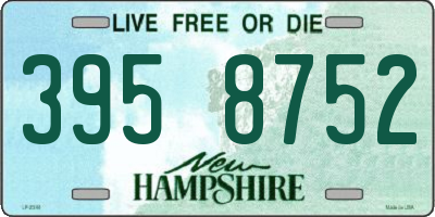 NH license plate 3958752