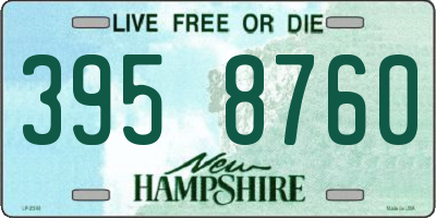 NH license plate 3958760