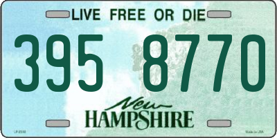NH license plate 3958770
