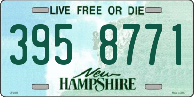 NH license plate 3958771