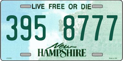 NH license plate 3958777