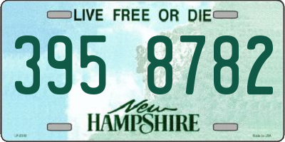 NH license plate 3958782