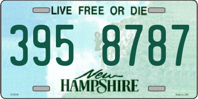 NH license plate 3958787