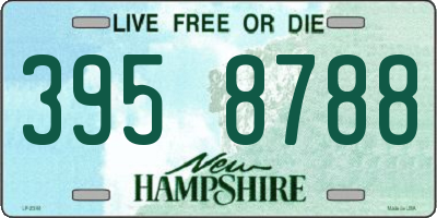 NH license plate 3958788