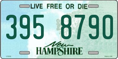 NH license plate 3958790