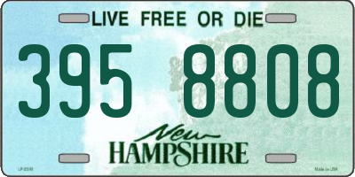 NH license plate 3958808
