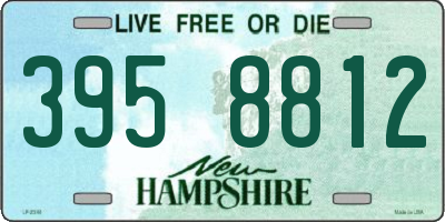NH license plate 3958812