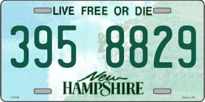 NH license plate 3958829