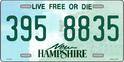 NH license plate 3958835