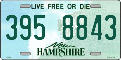 NH license plate 3958843