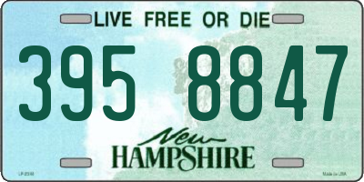 NH license plate 3958847