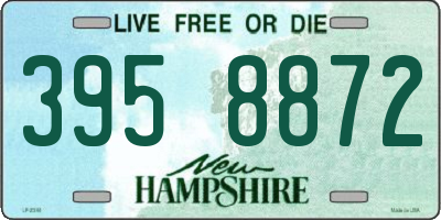 NH license plate 3958872