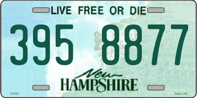 NH license plate 3958877