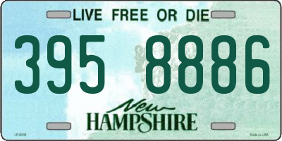 NH license plate 3958886