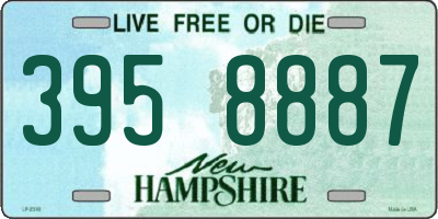 NH license plate 3958887