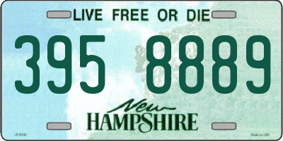 NH license plate 3958889