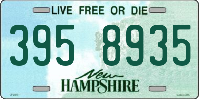 NH license plate 3958935