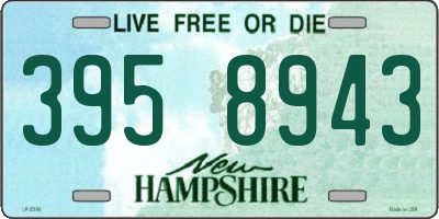 NH license plate 3958943
