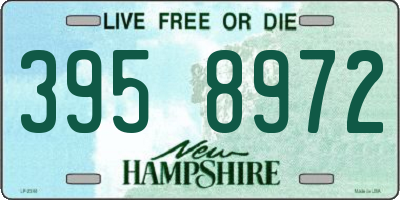 NH license plate 3958972