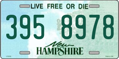 NH license plate 3958978