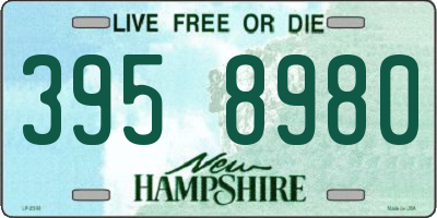 NH license plate 3958980