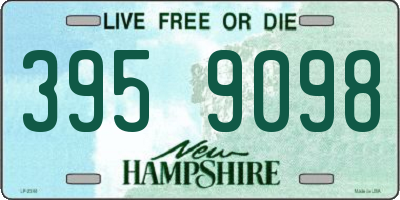 NH license plate 3959098
