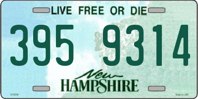 NH license plate 3959314