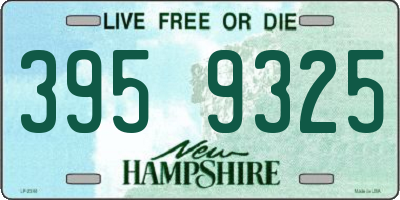 NH license plate 3959325