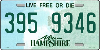 NH license plate 3959346