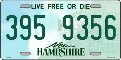NH license plate 3959356