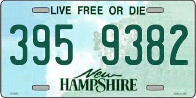 NH license plate 3959382