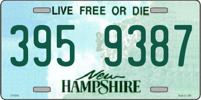 NH license plate 3959387