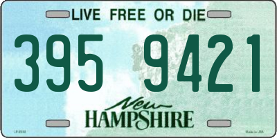 NH license plate 3959421