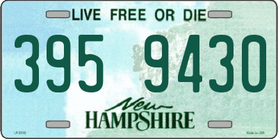 NH license plate 3959430