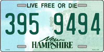 NH license plate 3959494