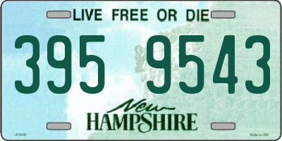 NH license plate 3959543