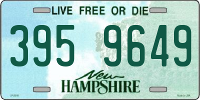 NH license plate 3959649