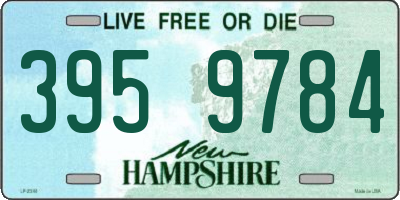 NH license plate 3959784