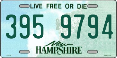 NH license plate 3959794