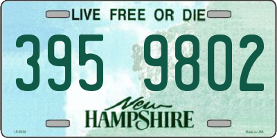 NH license plate 3959802