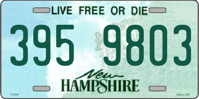 NH license plate 3959803