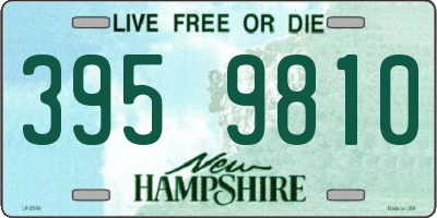 NH license plate 3959810