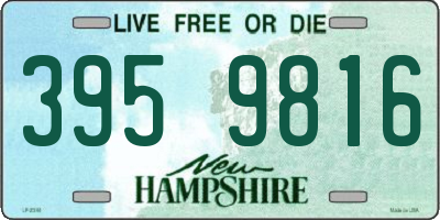 NH license plate 3959816