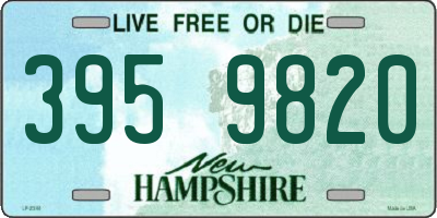 NH license plate 3959820